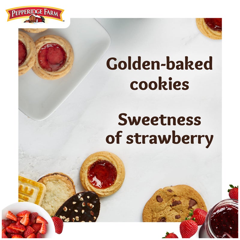 Pepperidge Farm Verona Strawberry Thumbprint Cookies, 6.75 OZ Bag (18 Cookies) - Image 2